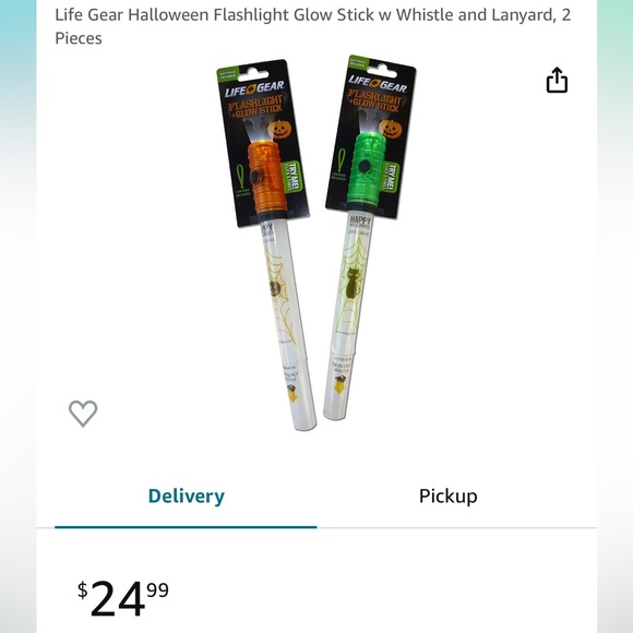 Life Gear Halloween Glow Sticks and whistle - Picture 3 of 6